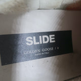 Golden Goose Slide High Top Sneakers Pink Canvas & Suede Size 40