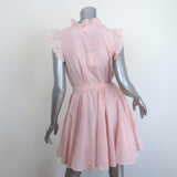 Xirena Leana Tie-Waist Mini Dress Soft Blush Cotton-Silk Size Extra Small NEW