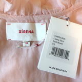 Xirena Leana Tie-Waist Mini Dress Soft Blush Cotton-Silk Size Extra Small NEW