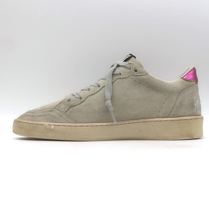 Golden Goose Ballstar beige suede, single inner-side profile