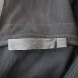 Donna Karan Sleeveless Midi Dress Black Tulle-Trimmed Sculpted Jersey Size 8