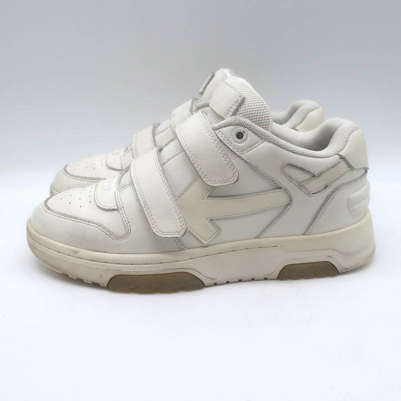 Off-White c/o Virgil Abloh Out of Office Sneakers White Leather Size 36