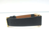 Vintage 1930s Longines 10k Gold-Filled Watch with Black Leather Band Unisex