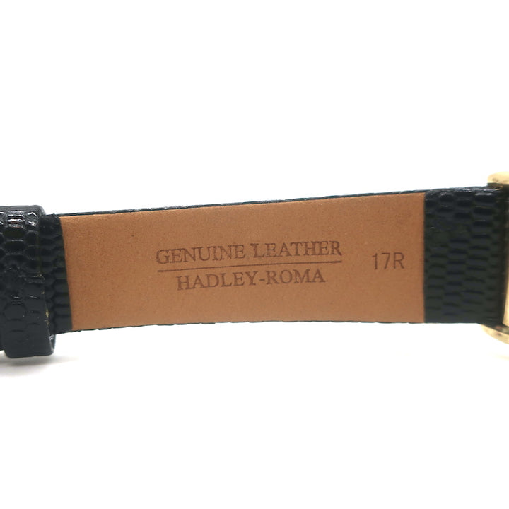 Vintage 1930s Longines 10k Gold-Filled Watch with Black Leather Band Unisex