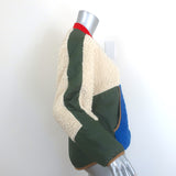 THE GREAT x Eddie Bauer Colorblock Fleece Jacket Cream/Multi Size Extra Small