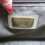 Serapian Chain Strap Crossbody Beige Textured Leather Small Shoulder Bag