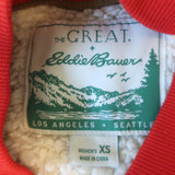 THE GREAT x Eddie Bauer Colorblock Fleece Jacket Cream/Multi Size Extra Small