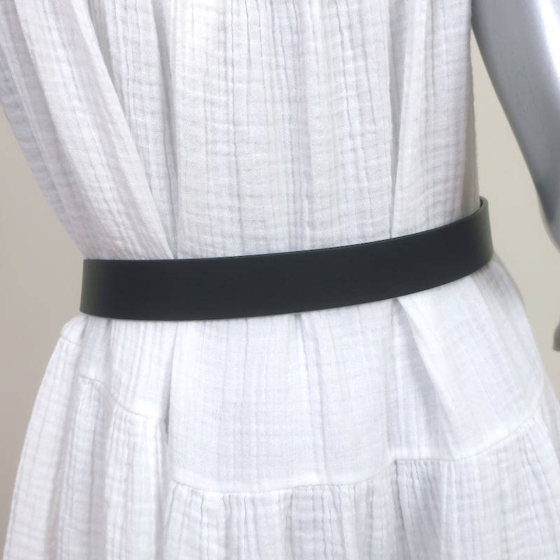 Christian Dior 30 Montaigne Belt Black Leather Size 85