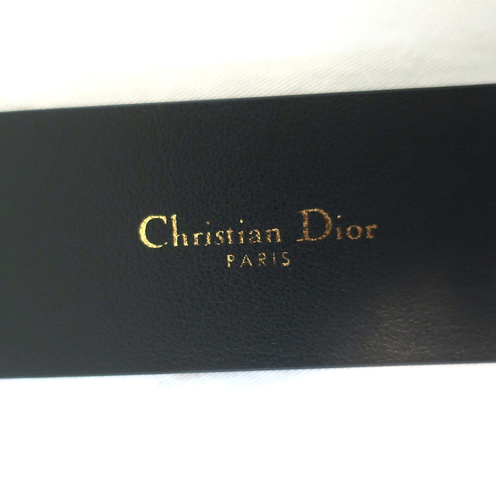 Christian Dior 30 Montaigne Belt Black Leather Size 85