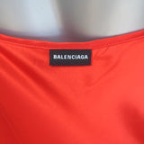 Balenciaga Fluid Silk Satin Slip Dress Red Size 40