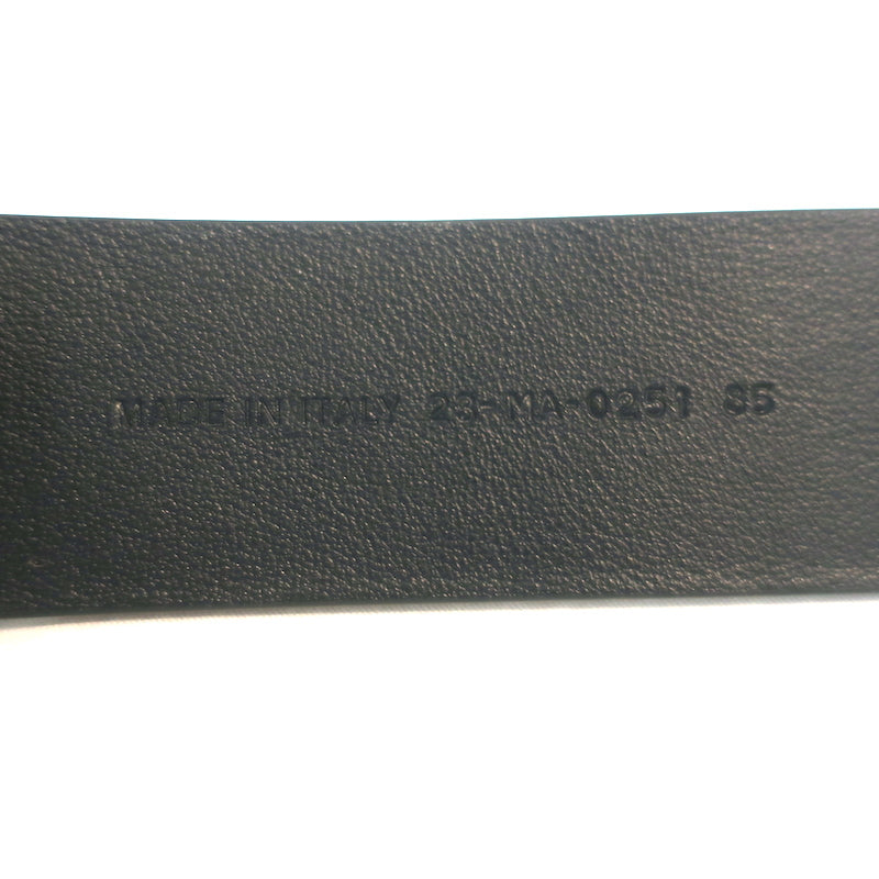 Christian Dior 30 Montaigne Belt Black Leather Size 85