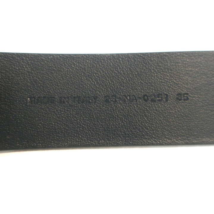 Christian Dior 30 Montaigne Belt Black Leather Size 85