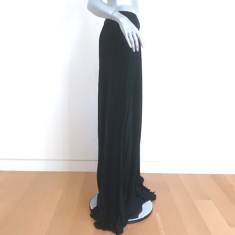 Alice + Olivia Copen Pleated Wide Leg Pants Black Size 8 NEW