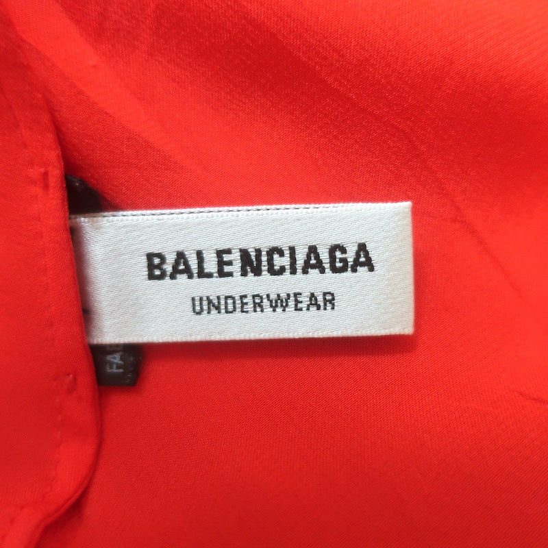 Balenciaga Fluid Silk Satin Slip Dress Red Size 40