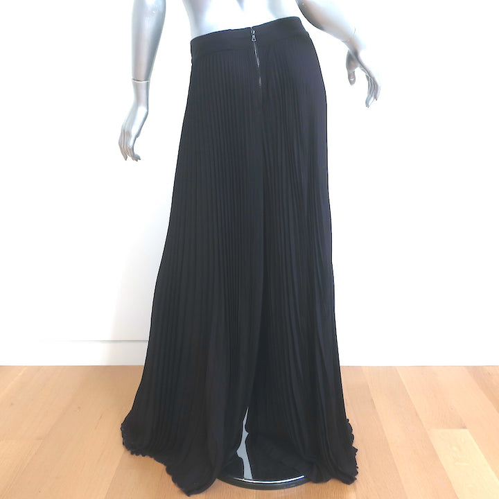 Alice + Olivia Copen Pleated Wide Leg Pants Black Size 8 NEW