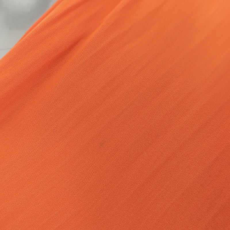 A.L.C. Delfina pleated one-shoulder cutout midi dress, orange, pre-owned with original hang tag — authentic luxury