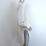 Chloe Mini Dress Milk Silk Size 38 Long Sleeve Tunic Top