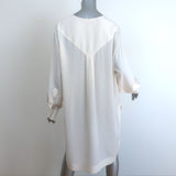 Chloe Mini Dress Milk Silk Size 38 Long Sleeve Tunic Top