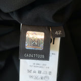 Fendi Flared Hem Dress Black Leopard Silk Jacquard Size 42