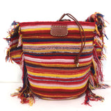Chloe Jorge Bucket Bag Multicolor Striped Cashmere-Blend Knit Crossbody NEW
