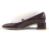 Stuart Weitzman Gabby 45 Mary Jane Pumps Burgundy Patent Leather Size 8.5