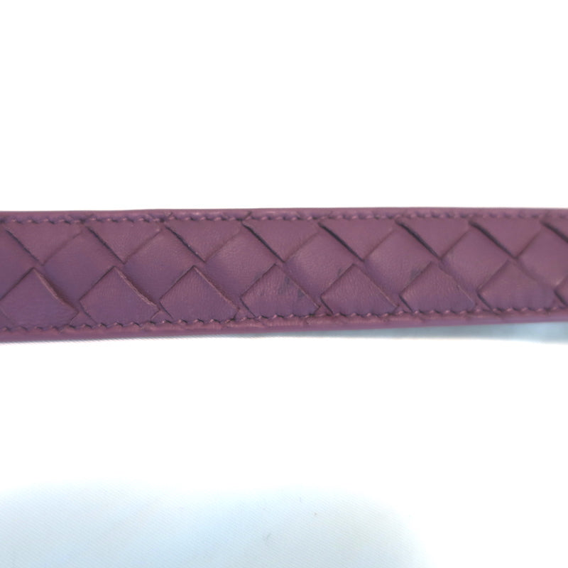 Bottega Veneta Intrecciato Skinny Belt Orchid Leather Size 80 US 32