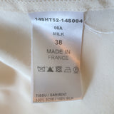 Chloe Mini Dress Milk Silk Size 38 Long Sleeve Tunic Top