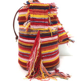Chloe Jorge Bucket Bag Multicolor Striped Cashmere-Blend Knit Crossbody NEW