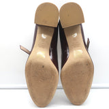 Stuart Weitzman Gabby 45 Mary Jane Pumps Burgundy Patent Leather Size 8.5