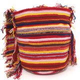 Chloe Jorge Bucket Bag Multicolor Striped Cashmere-Blend Knit Crossbody NEW