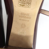 Stuart Weitzman Gabby 45 Mary Jane Pumps Burgundy Patent Leather Size 8.5