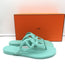 Hermes Egerie Thong Sandals Aqua Waterproof TPU Size 38 Flat Flip Flops NEW