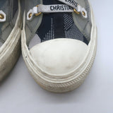 Christian Dior Walk'n'Dior High-Top Sneakers Navy Camo Jacquard Knit Size 39