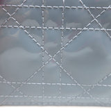 Christian Dior Lady Dior Coin Purse/Key Pouch Sky Blue Cannage Quilted Patent Leather
