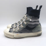 Christian Dior Walk'n'Dior High-Top Sneakers Navy Camo Jacquard Knit Size 39
