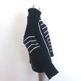 G. Label Willes Striped Turtleneck Sweater Navy/White Virgin Wool Size Medium