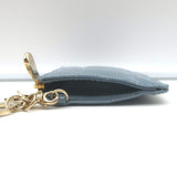 Christian Dior Lady Dior Coin Purse/Key Pouch Sky Blue Cannage Quilted Patent Leather