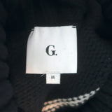 G. Label Willes Striped Turtleneck Sweater Navy/White Virgin Wool Size Medium