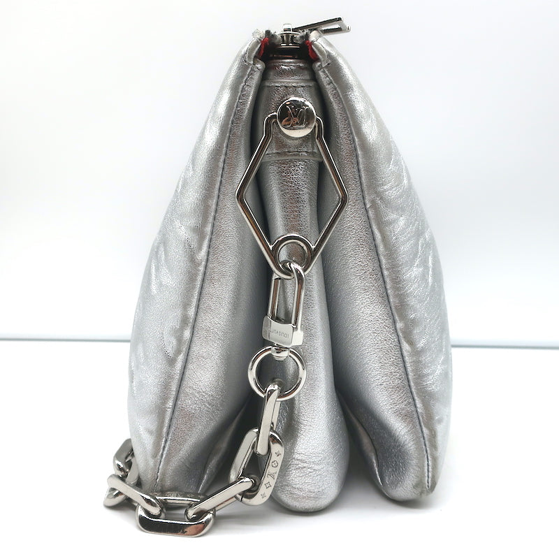 Louis Vuitton Monogram Embossed Coussin PM - Silver Crossbody Bags