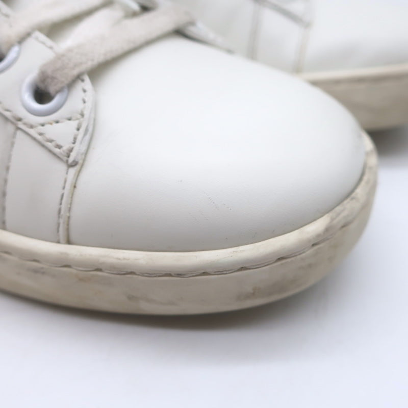 Gucci Ace GG Apple Embroidered Sneakers White Leather Size 35.5