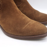 Penelope Chilvers Cassidy Cowboy Boots Tan Suede Size 40