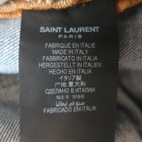 Saint Laurent 90s High Waist Straight Leg Jeans Blue Whiskered Denim Size 27