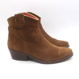 Penelope Chilvers Cassidy Cowboy Boots Tan Suede Size 40