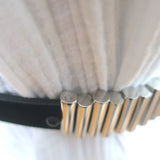 McQ Alexander McQueen Bullet Belt Black Suede Size Small