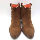 Penelope Chilvers Cassidy Cowboy Boots Tan Suede Size 40
