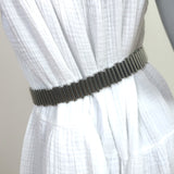 McQ Alexander McQueen Bullet Belt Black Suede Size Small