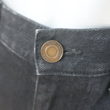Saint Laurent 90's High Waist Straight Leg Jeans Black Denim Size 28