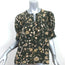 Ulla Johnson Karina Blouse Juniper Floral Print Silk Size 4 Short Sleeve Top