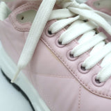 Prada Prax 01 Re-Nylon Quilted Low Top Sneakers Light Pink Size 37.5