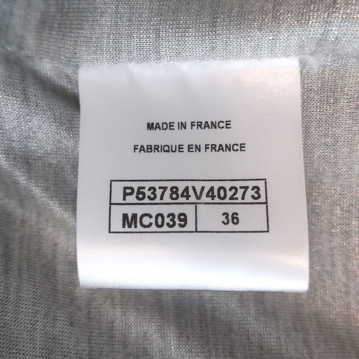 Chanel Airport 16S Checked Metallic Tweed Jacket Black/White Size 36